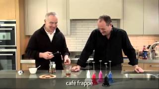 How to make a frappé coffee using an aerolatte milk frother [upl. by Anuahsed]