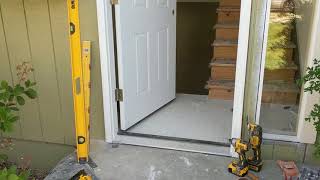 Jeld Wen Front Door Installation  Really crappy products and craftsmanship PART 1 [upl. by Ezaria]