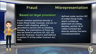 What is Difference Between Fraud amp Misrepresentation [upl. by Ttihw]