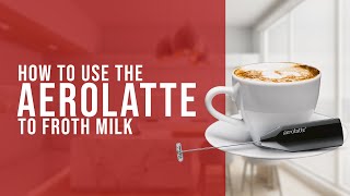 How To Use the AeroLatte To Froth Milk [upl. by Ierbua]