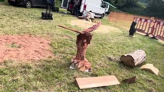 A fabulous range of wooden sculpture at Caerleon festival 2024 [upl. by Eiramlehcar]