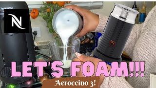 How To Foam Milk With Aeroccino 3 Make Coffee With Foam Tips amp Tricks  Easy Foamed Latte Recipe [upl. by Adiene]