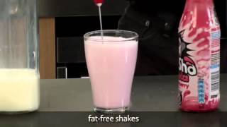 How to make a fat free milkshake using an aerolatte milk frother [upl. by Oleg]