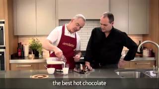 How to make a hot chocolate using an aerolatte milk frother [upl. by Legnalos]