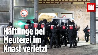 Gefängnismeuterei Polizei stürmt Knast in Thüringen  JVA Untermaßfeld [upl. by Johannes]